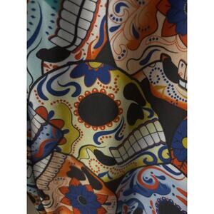 Nan Made Skull Leggings Size M Cute Whimsy Goth Colorful Streetwear Halloween